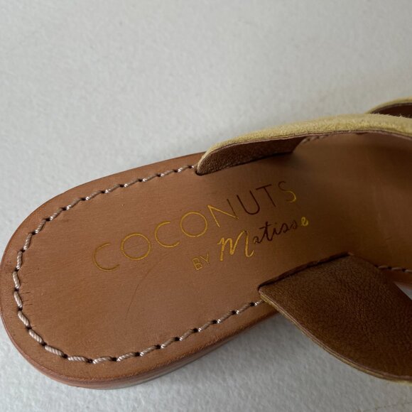 Coconuts by Matisse Limelight Yellow Slide Sandals Size 6 - Picture 8 of 16